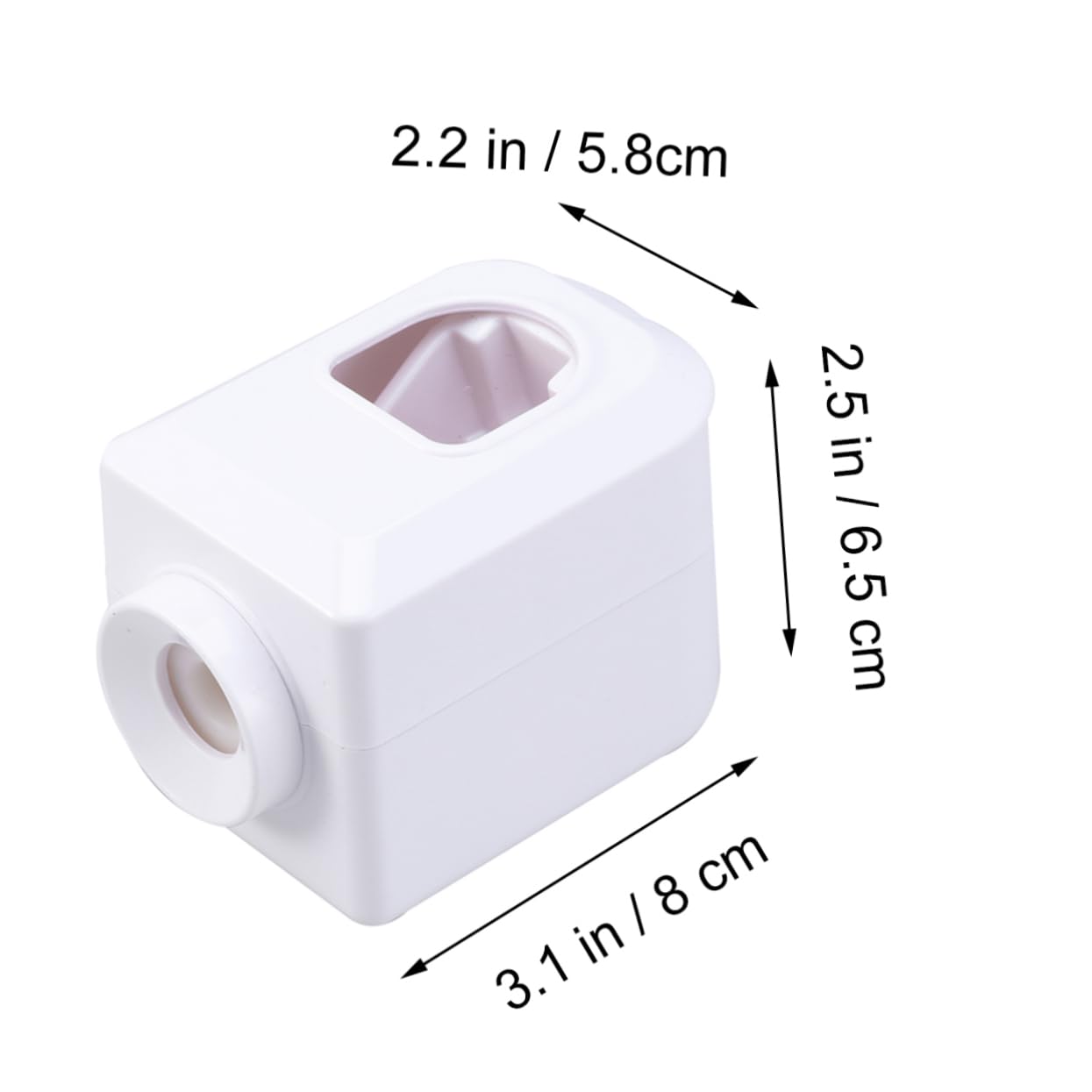 PRETYZOOM Toothpaste Dispenser Automatic Squeezer Wall Mount Hands- Pp Material Time Saver