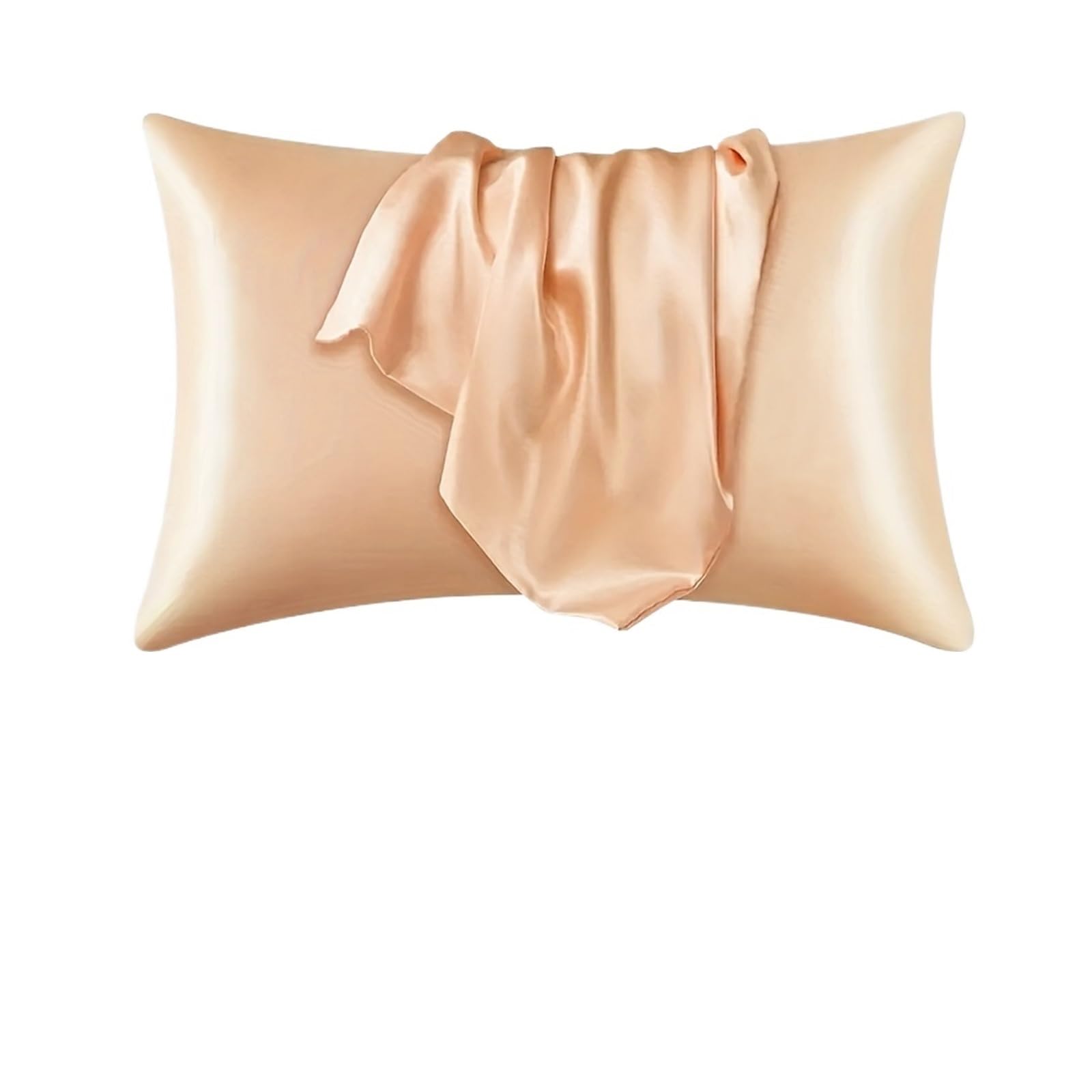 LYXYGMV 2 Silky Pillowcases for Bedrooms(CHAMPANGE,50x66cm)