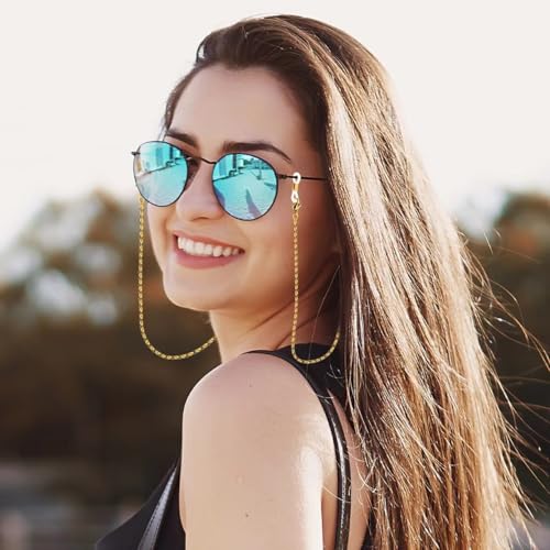 Image of Eyeglass Chain for Women Stylish,Stainless Steel Glasses Strap for Men Women,Eye Glasses Holders Around Neck