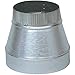 Imperial Manufacturing Furnace Pipe Reducer 6 " Dia. X 5 " Dia. Galvanized 24 Ga Small End Crimped