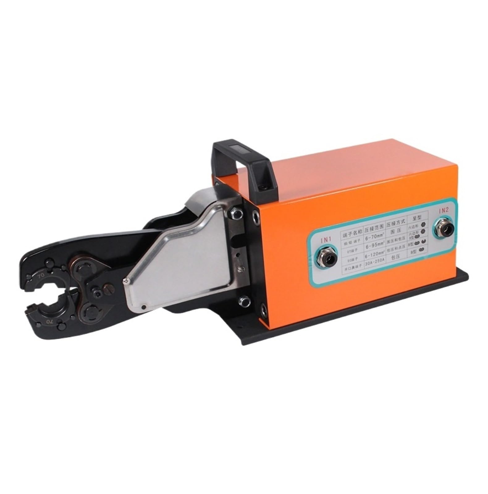 Jhxhfjxz One Color Pneumatic Cold-Press Terminal Crimping Machine With Range 6-70Mm2, Automatic Wire Crimper For Many Kinds Of Terminals Versitile