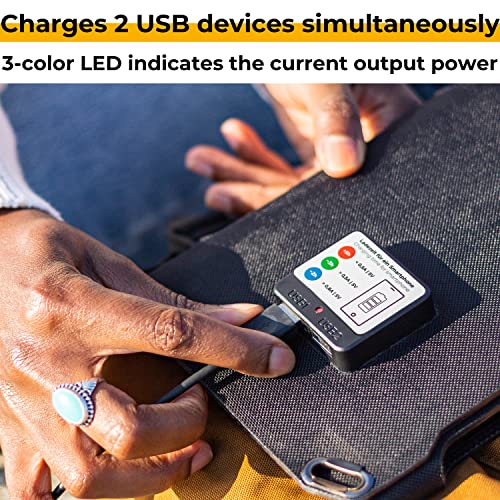 Sunnybag-SUNBOOSTER-Foldable-Solar-Charger-with-21-Watts-Eco-Friendly-Solar-Charging-on-The-go-Waterproof-and-Lightweight-2-USB-Ports-Solar-Panel-Charger-for-Hiking-Backpacking-Camping