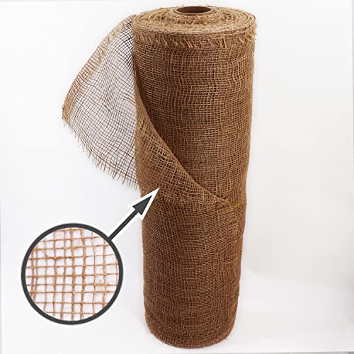 Aquagart Jutegewebe 105g/m² Jutematte Gartenjute Jute Stoff für Dekoration Haus und Garten Sackleinen Juteband für Pflanzen Winterschutz natürliches Gewebe Wurzelschutz verschiedene Längen (5m x 1m)