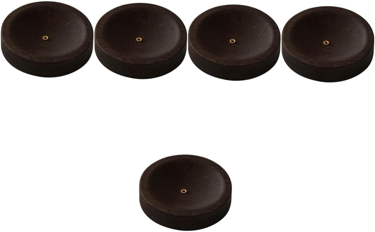 Ciieeo 5pcs Incense Stick Tray Burner Wooden Holder Home Incense Holder Stress Relief Decor