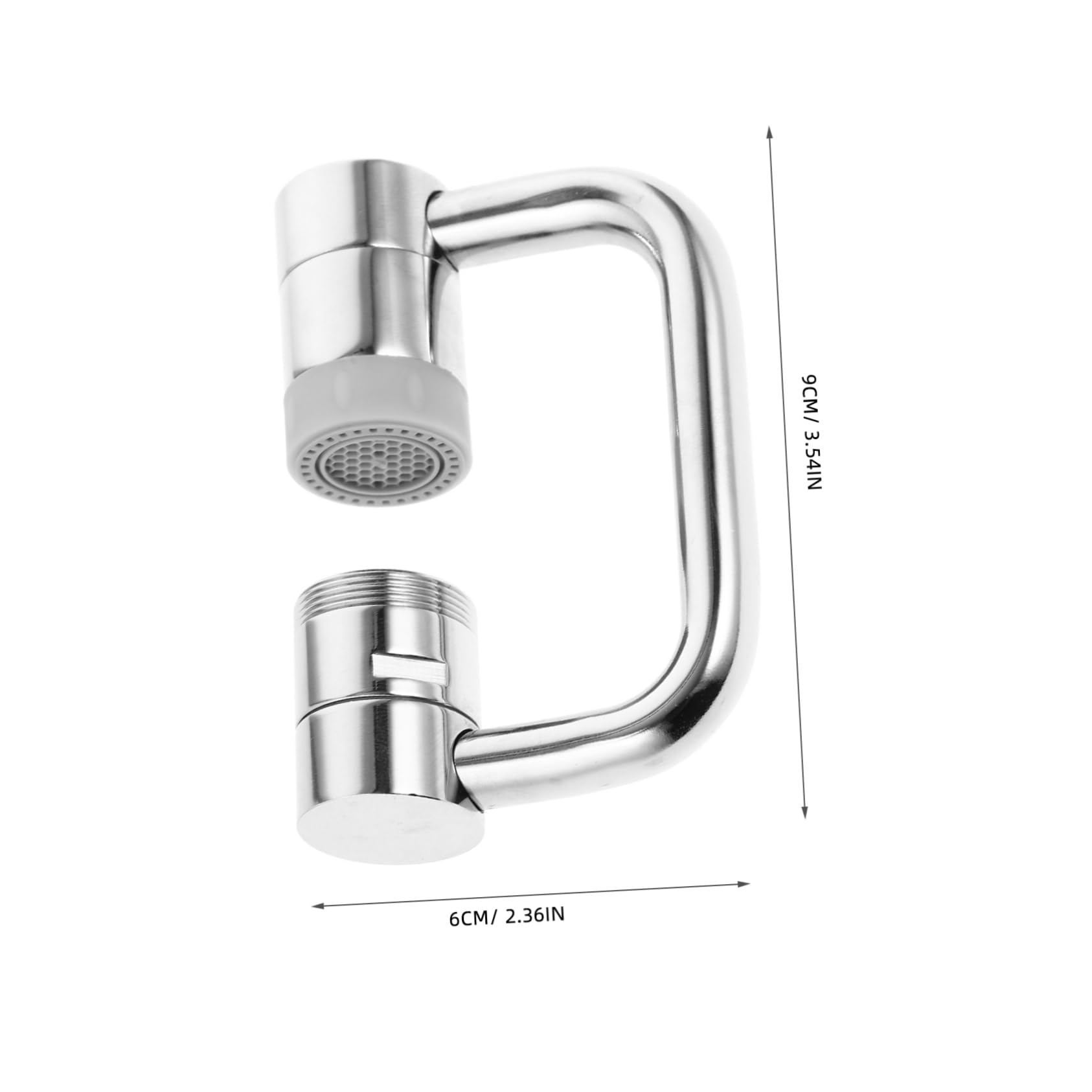 Adaptador de cabezal de pulverización giratorio de 5 etapas para grifo de cocina, aireador de grifo de fregadero de cobre, accesorio ajustable para lavabo, control de flujo de agua premium
