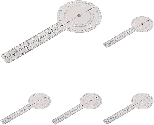 Miniatura 9 de Rehabilitation Advantage Goniómetro plástico de 8 pulgadas ISOM de 360 grados, 0.1 libra