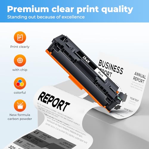 Image of 134X Black Laser Jet Toner Cartridge MFP M234dw Black Toner | Compatible for HP 134X 134A Toner Cartridge for HP134X HP134A W1340X for Laser Jet M209dw MFP M234sdw Toner Ink (with Chip)