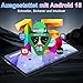 ZIOVO Android 15 Tablet 10 Zoll Gemini AI, 30GB RAM+128GB ROM(TF 1TB), 5G WLAN, Octa-Core 2.0GHz, Widevine L1, 8000mAh, BT 5.0, GPS, Face ID, Tablet mit Tastatur, Maus - Schwarz