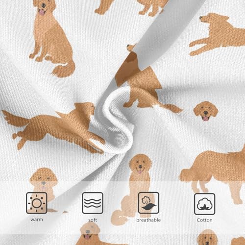 Girls' Underwear Cute Golden Retriever Cotton Stretch Comfort Toddler Panties3