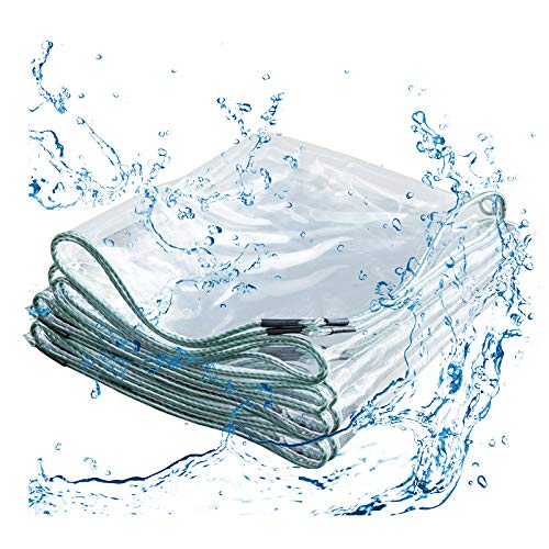 Preisvergleich Produktbild UG1 Transparente Plane, Tarp Wasserdicht Mit Tülle Mit Tüllen Mit Tüllen, Kaltbeständig, Leicht Zu Falten, PVC, Für Dach, Camping, Outdoor, Terrasse, 0,3 Mm, 2X10m,1mX5m