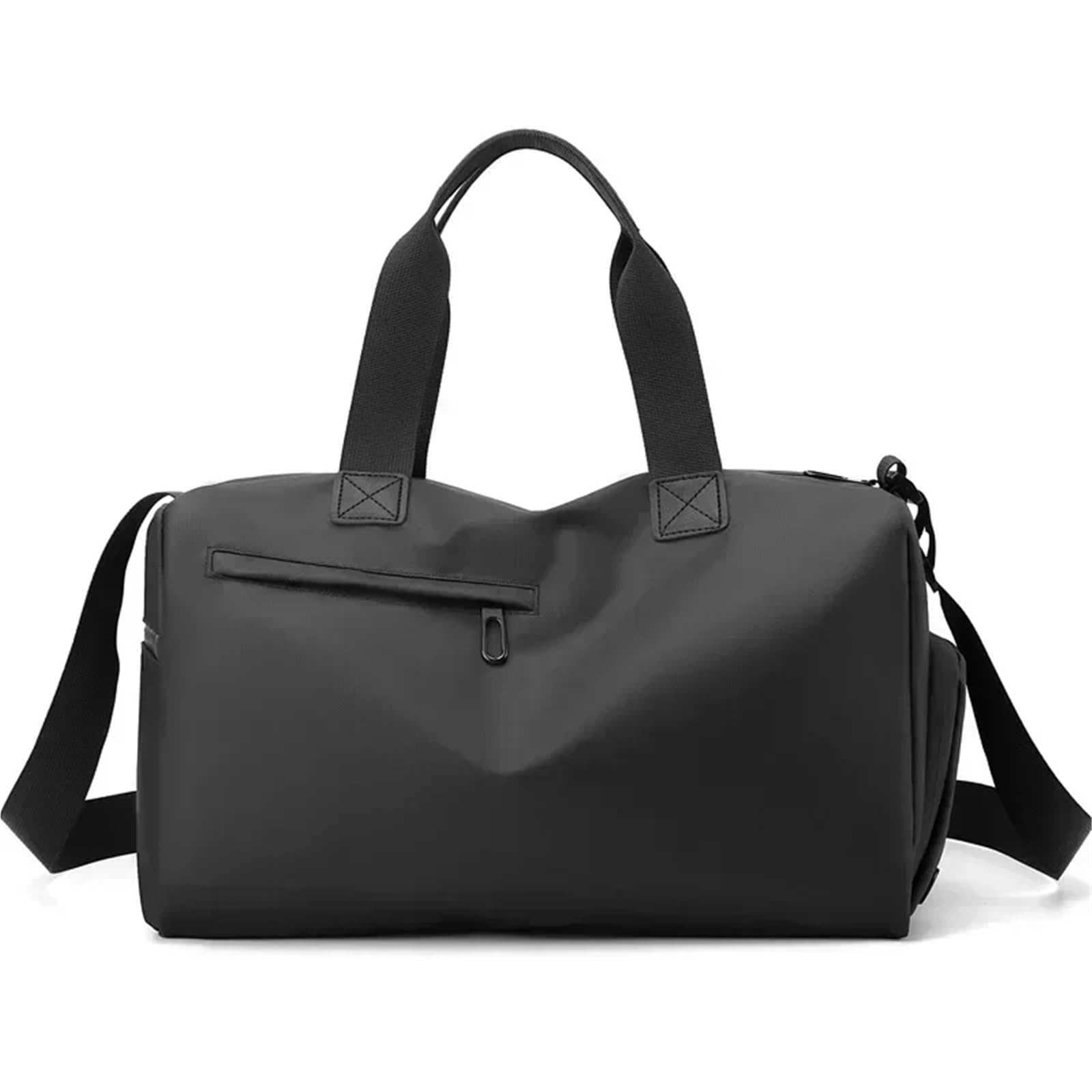 Sport Duffel Tasche Reisetaschen aus Oxford-Stoff mit großer Kapazität, solide Fitnesstaschen, verdickter Stoff, hohe Kapazität, wasserdichtes Gepäck, Sporttaschen Für Sport, Reisen und Training(Black