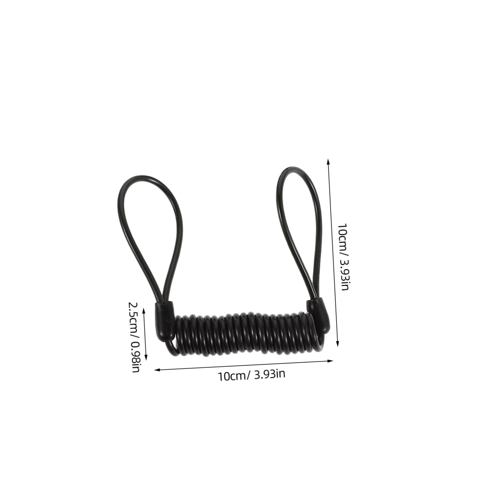 HANABASS Bicycle Reminder Rope 4pcs Disc Lock Spring Reminder Cable Outdoor Security Lock