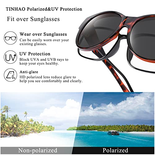 Polarized Cat Eye Fit Over Sunglasses for Women Men Oversized Trendy Sunglasses Over Glasses UV Protection2