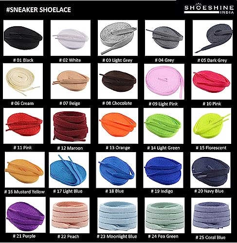 Image of SHOESHINE Shoe Laces for Sneakers and Sport Shoes 6 Pairs Unisex Shoelaces for Men & Women