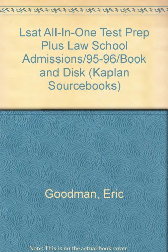 Lsat All-In-One Test Prep Plus Law School Admissions/95-96/Book and Disk