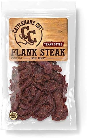 Cattleman's Cut Texas Style Flank Steak Beef Jerky, 9 Ounce