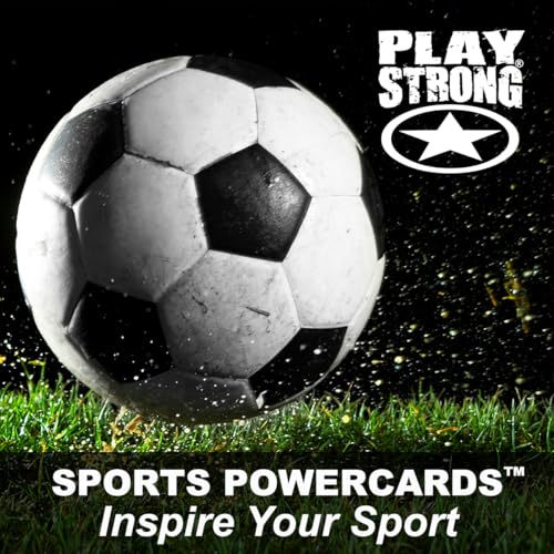 Image of Play Strong All Star Soccer Thank You Note Cards 12-Pack (4.25 inchx5.5 inch) Illustrated Sports Note Card Set 12-Pack Awesome for Soccer Players, Coaches, Fans and Fanatics - They'll Love 'Em!