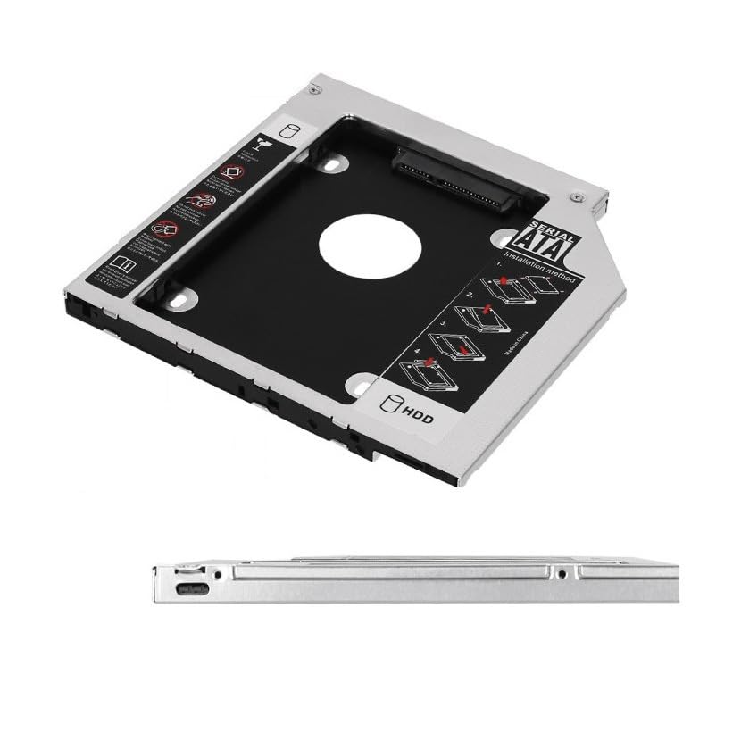Caddy Universal 9.5mm SATA para Disco 2.5 Pulgadas Laptop miniatura 2