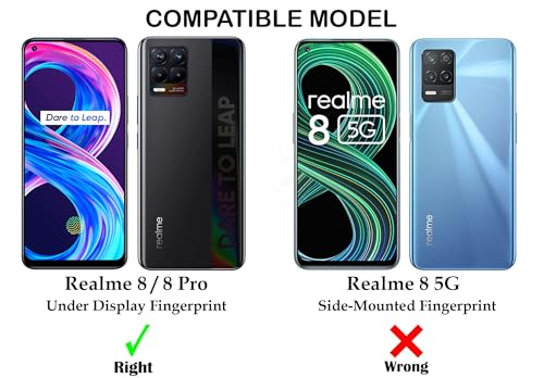 Image of Jkobi Back Cover for Realme 8 | Realme 8 Pro (Silicone Clear Shockproof Case with Camera Protection | Soft and Flexible | Transparent)
