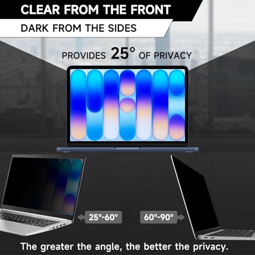 Image of 2-Pack Privacy Screen Protector for MacBook Neo 13-Inch A18 Pro - Matte Laptop Privacy Screen Shield Anti Blue Light Glare Filter for 2026 Mac Neo 13in
