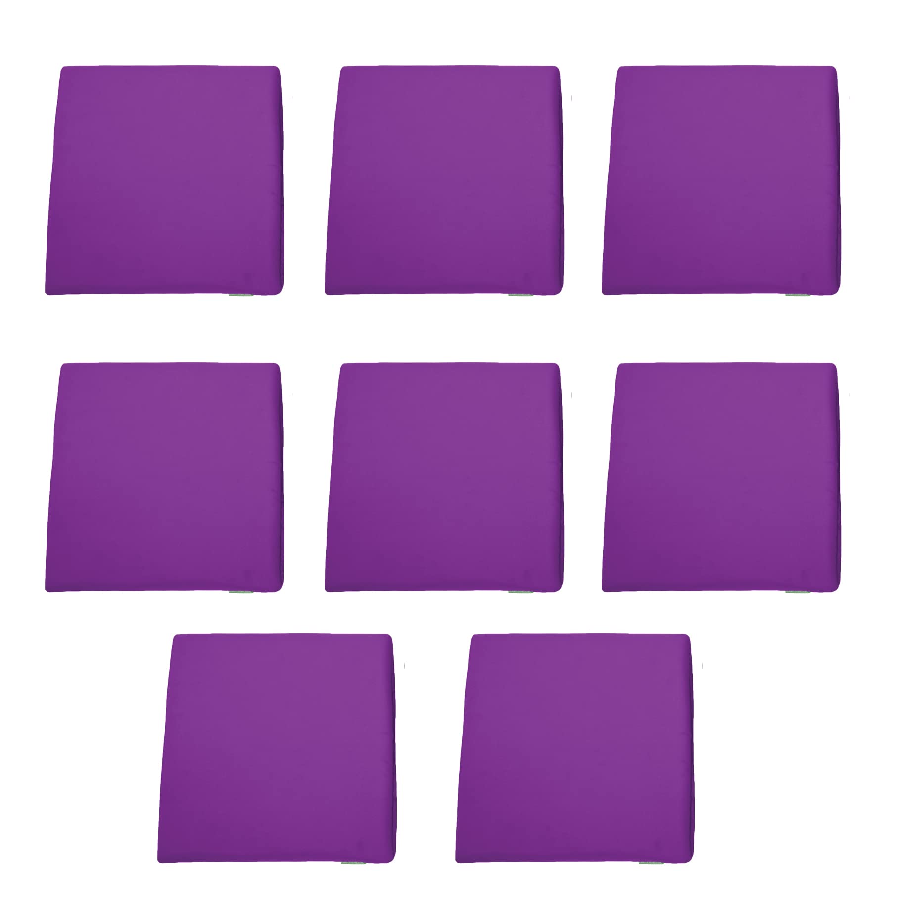 Gardenista Garden Rattan Chair Cushions | Water Resistant Chair Seat Pads for Allibert California Rattan Furniture | Indoor & Outdoor Patio Furniture Cushions | Durable & Comfy (8Pcs, Purple)