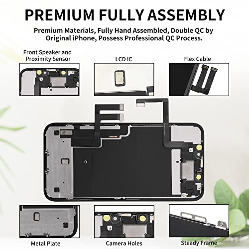 Image of for iPhone 11 Screen Replacement with Ear Speaker 6.1 inch LCD | 3D Touch Display Digitizer Full Assembly Tools with Glass Protector Front Earpiece Proximity Sensor Repair A2111 A2223 A2221