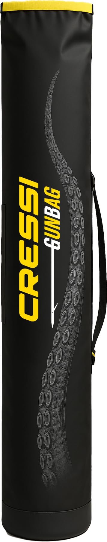 Cressi Since 1946 - Maverick Dry Bag - Designed for Arbalete and Similar Equipment, Made from Dry Tarpaulin, Protects Spearfishing Equipment During Transport, Black/Yellow