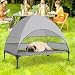 Snagle Paw Hundeliege mit Dach & Erhöhtes Design - Stabiles Hundebett mit Antirutschfüßen, Breiter Schatten - Wasserdicht für Große Hunde Indoor/Outdoor, Camping & Garten