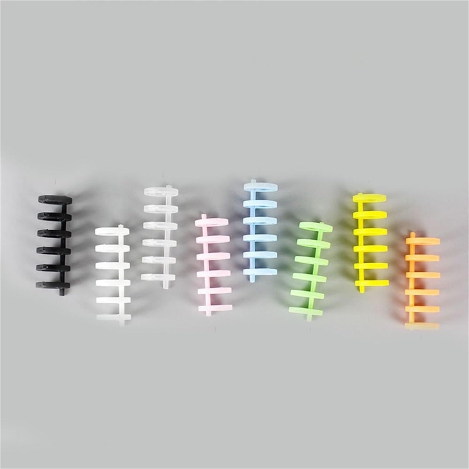 Dorsetti per rilegatura a fogli mobili, 60 anelli raccoglitori a fogli sciolti a 6 anelli multicolori