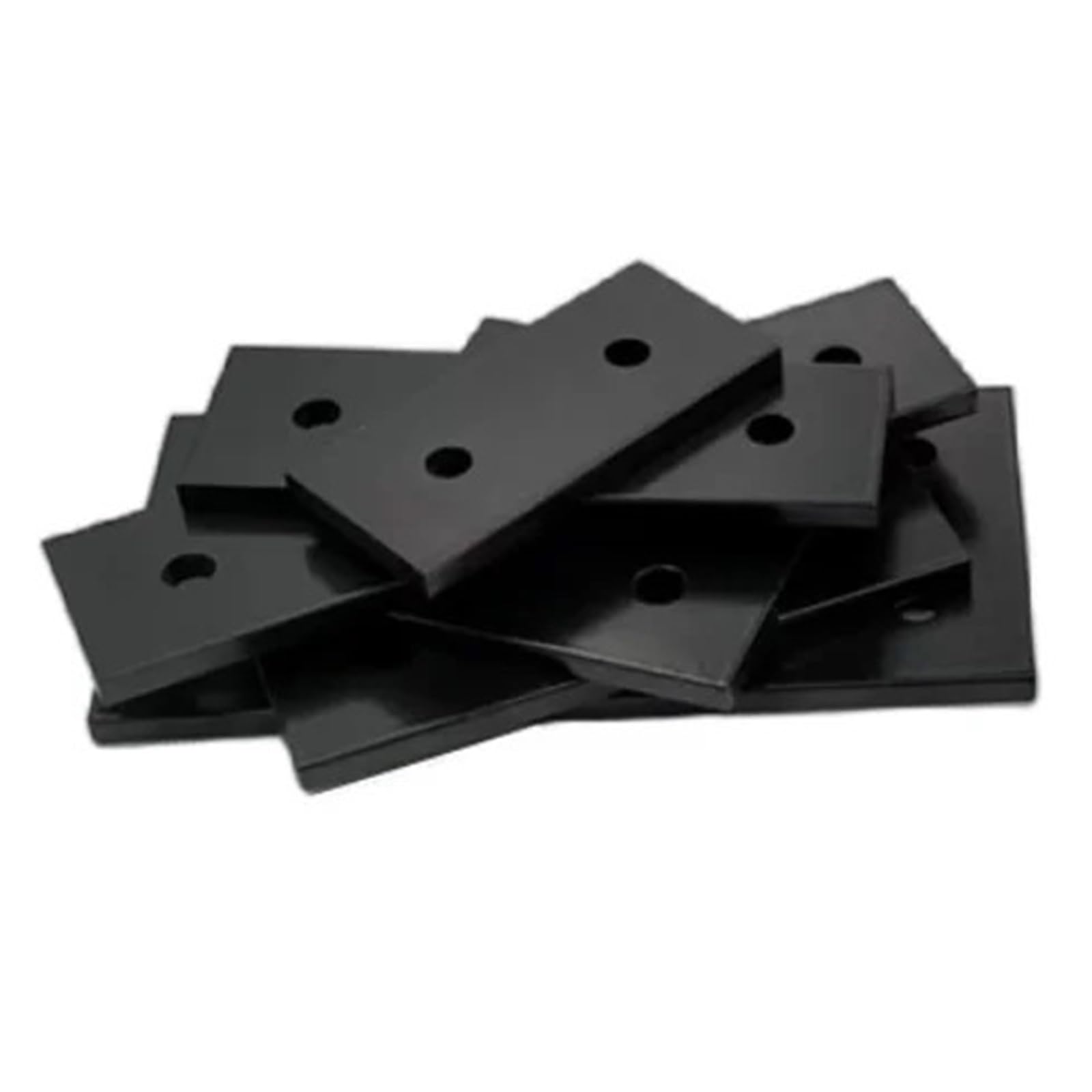 Zihdke Black 20Pcs Splicing Solid Aluminum Plate Connection Board Racing Simulator Seat Fittings For Repairing(Black)