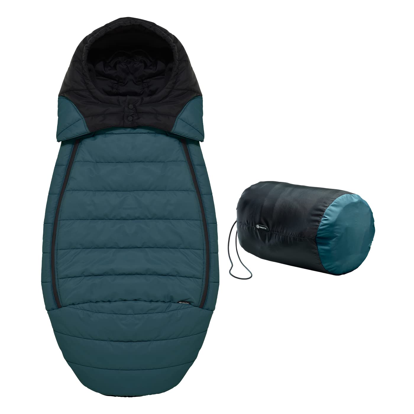 Gnome Maxi 100 | Sacco termico impermeabile universale per Passeggino | Doolittle colore Blu Frozen Lake | Invernale 100grammi