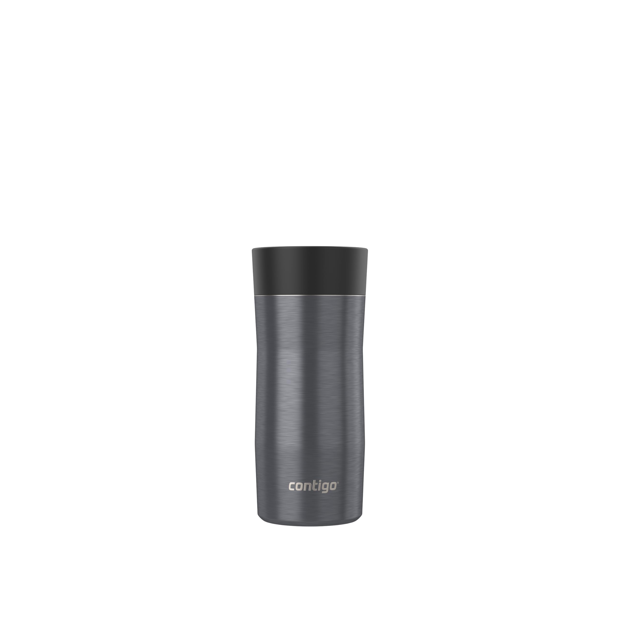 Contigo Autoseal West Loop Thermobecher, Edelstahl, 355 ml, vakuumisoliert, leicht zu reinigender Deckel, Grau Metallic