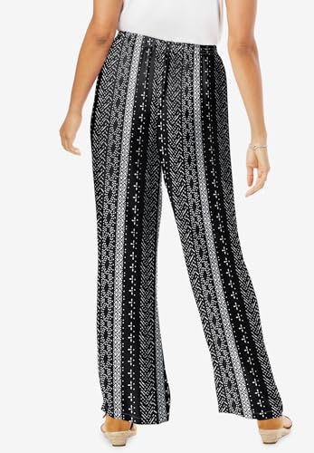 Woman Within Plus Size Pull-On Elastic Waist Soft Pants2