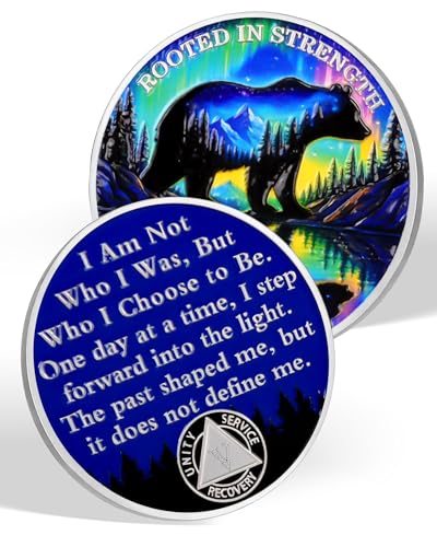 Rooted in Strength 5 Year Sobriety Coin – Bear &