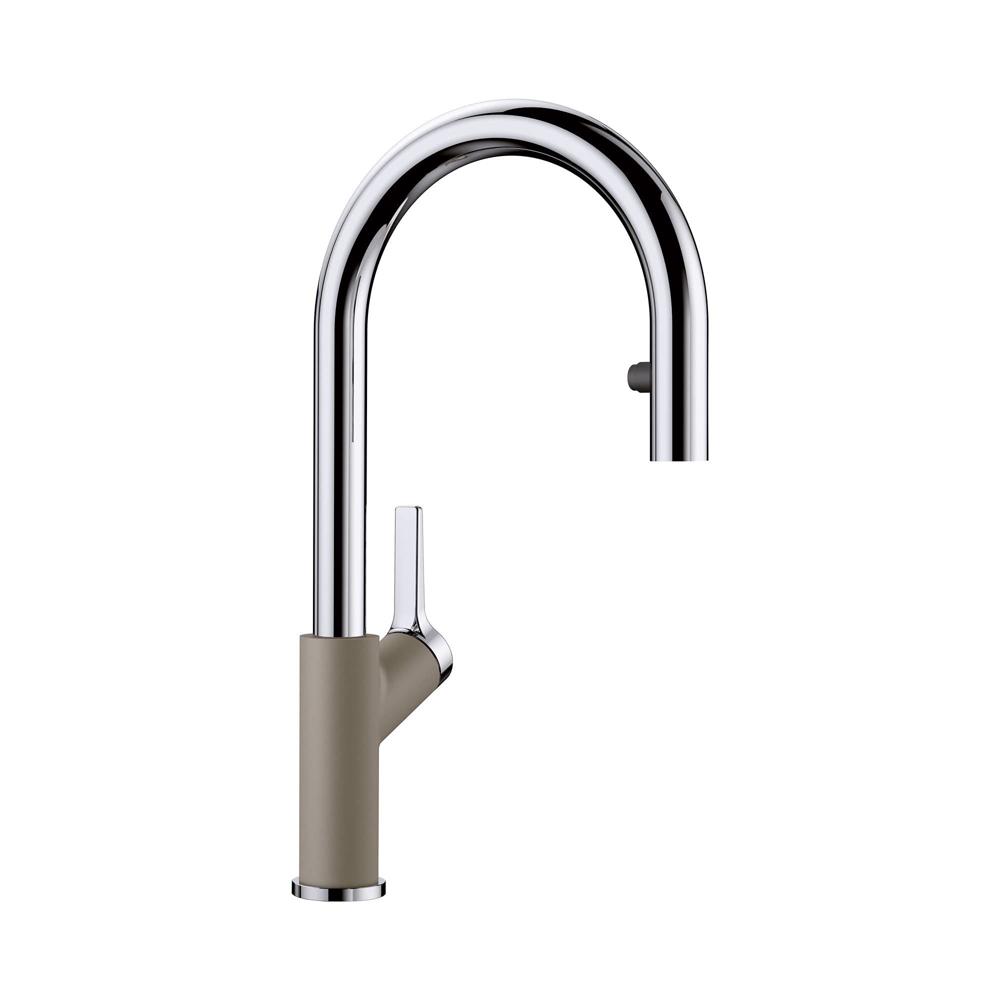 BLANCO 526397 Urbena Kitchen Faucet, 1.5 GPM, Chrome/Truffle