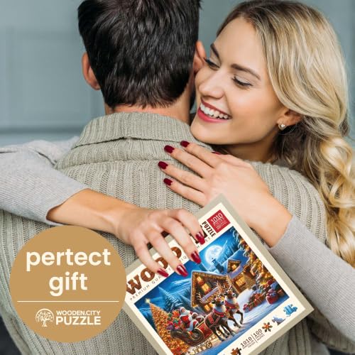 WOODEN.CITY Santa Claus is Comin’ Holzpuzzle für Erwachsene, 1000 Teile – Ansicht 6