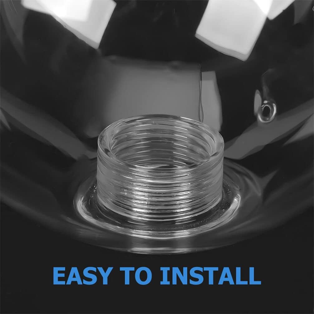 HEMOTON 3pcs Clear Glass Globe for Light Fixtures Replacement, Clear Round Glass Globe Lamp Shade Bubble Glass Lampshade Cover Glass Ball Sphere Replacement