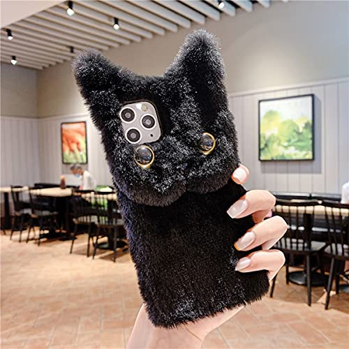 Coque en peluche iPhone 16 Plus cadeau chat mignon pour fille - 3