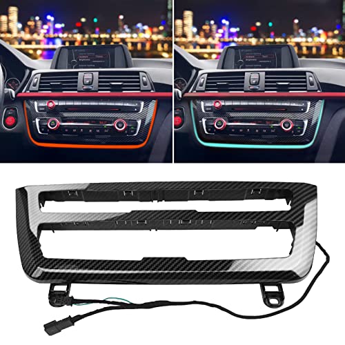 Jaronx Compatible with BMW LED Console Panel Ambient Light for 3 Series F30 F31 4 Series F32 F33, Radio AC Control Panel Ambient Lights Console Panel Replacement with Dual Color LED Ambient Lighting
