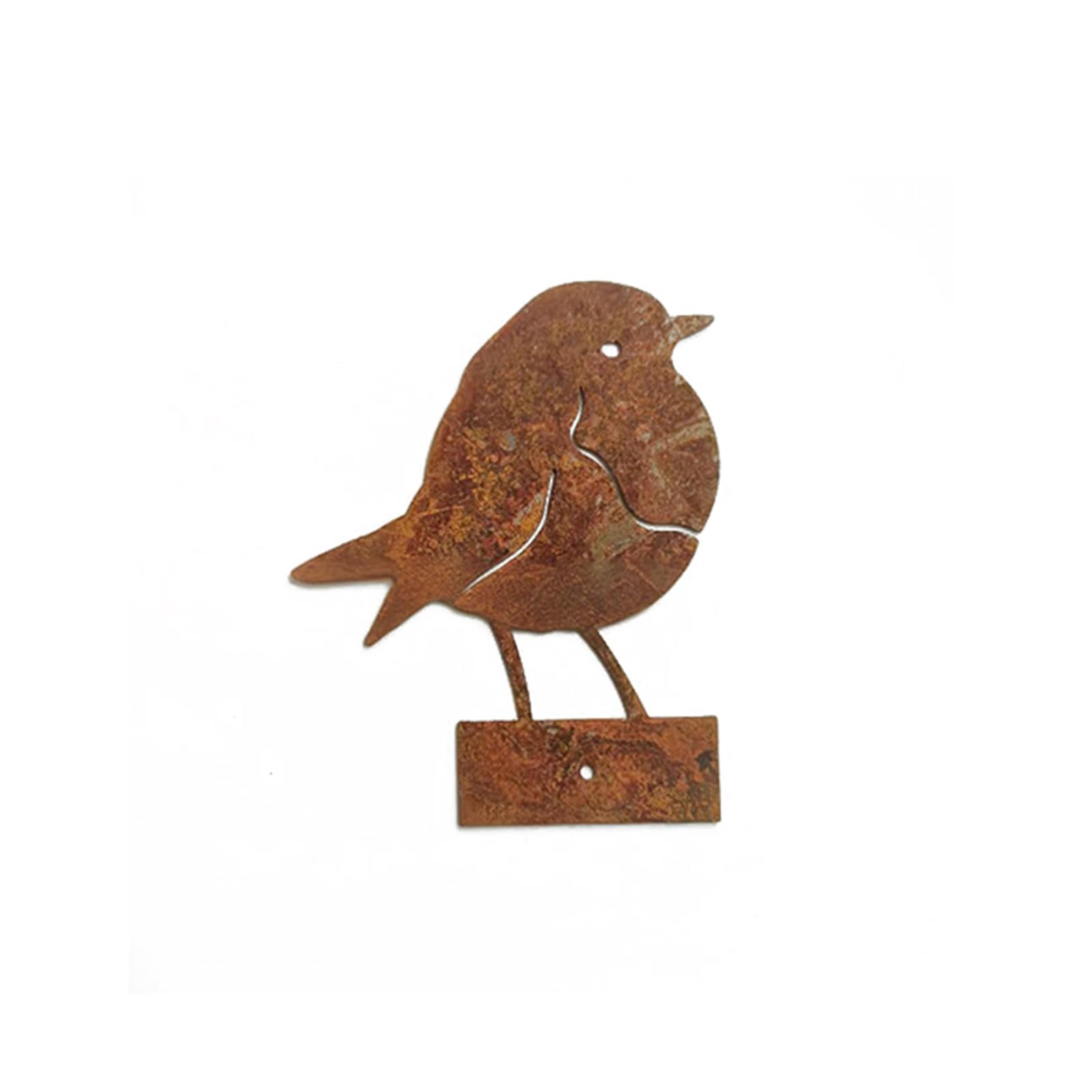 VBRYUAW Rusty Birds Decoration, Outdoor Fence Yard Decor, Metal Birds Yard Decor, Metal Birds Craft Statue Ornaments - Garden Sculptures and Yard Art, Fence Decorations Outdoor, Rustic Garden Decor