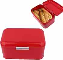 Amazon.com: Bread Box, Red Retro Bread Boxes Solid Color