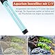 FEDOUR 600LPH Aquarienfilter mit U-V, 8W einstellbare Aquarium Innenfilter, Unterwasser Leise Fischtankfilter für 30-180L Becken, mit biochemischer Baumwolle, Aktivkohle-Baumwolle, Keramikkugeln