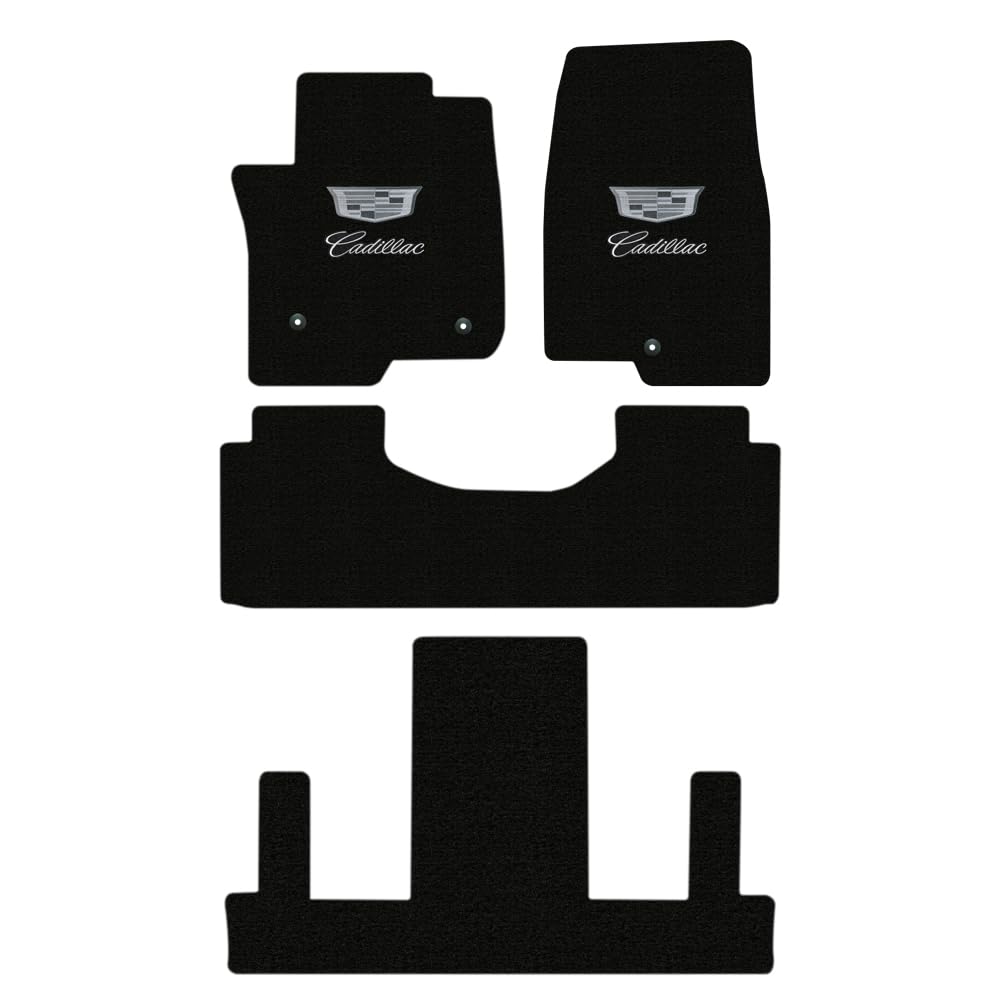 Lloyd Mats Custom-Fit Carpeted Floor Mats Premium Luxury Car Floor Liners for Cadillac Escalade 2023-On LogoMat 4Pc Set