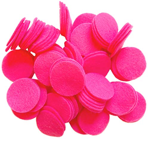 Image of Playfully Ever After Neon Pink Craft Felt Circles (3 /4 Inch - 150pc)