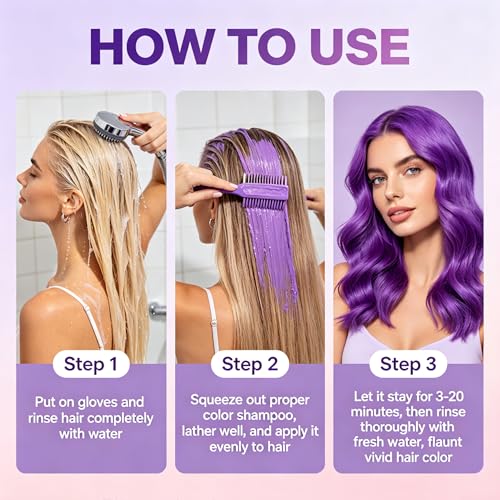 Shampoo Morado Deposita Color para Cabello Teñido 200 ml miniatura 6