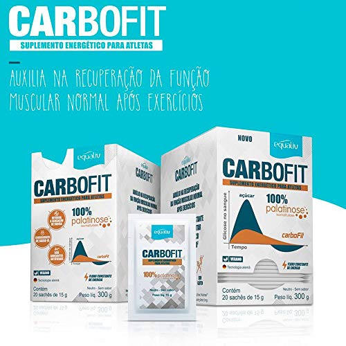 Carbofit 100% Palatinose - 2 unidades com 20 Sachês de 15g - Equaliv