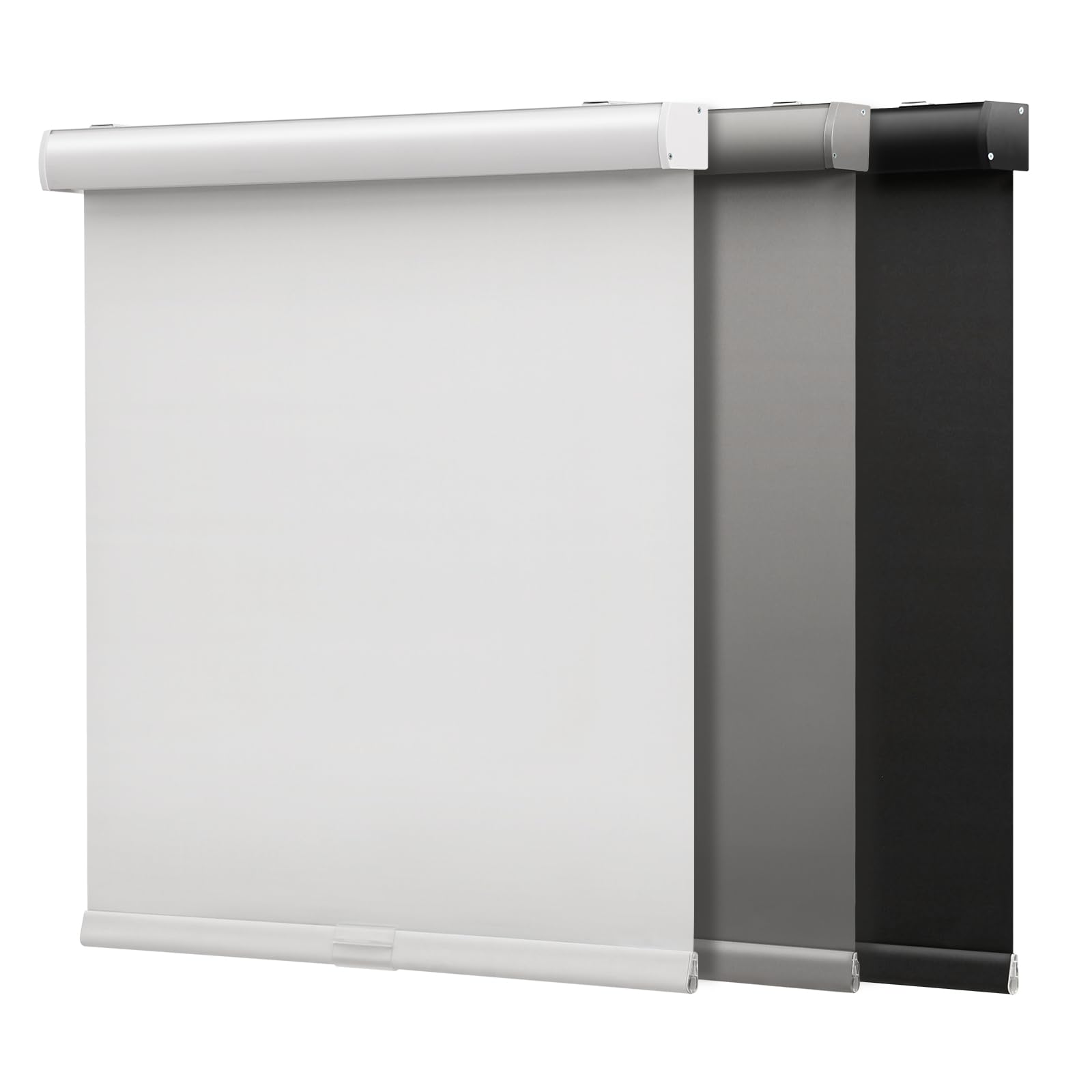 Photo 1 of SMONTER Cordless Blackout Roller Shades for Windows- Room Darkening Roller Blinds with Valance, High Shading & UV Protection, 55" W x 72" H, Grey