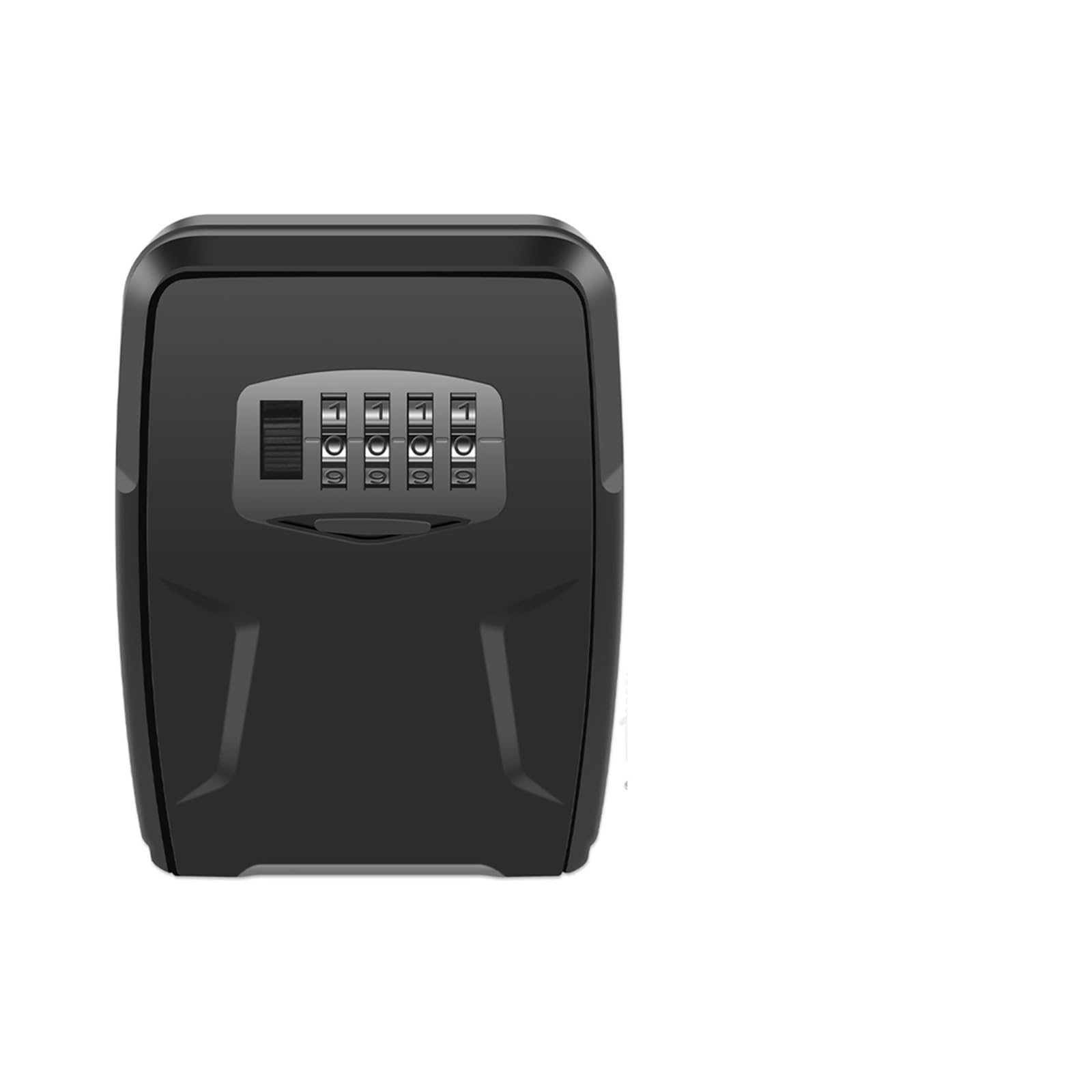 Key Lock Box Wall Mounted Key Safe 4-Digit Password Key Secure Storage Lock Manager Multipurpose(Nero,Without hooks)