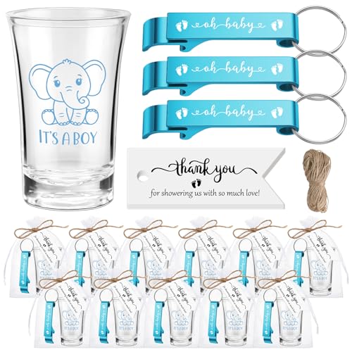 Vesici 25 Sets Elephant Baby Shower Party Favors for Guests, Boy