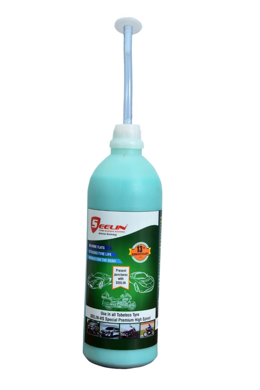 Seelin HS (700ml) Anti Puncture Tyre Sealant for All Two Wheelers Tubeless Tyres… 1